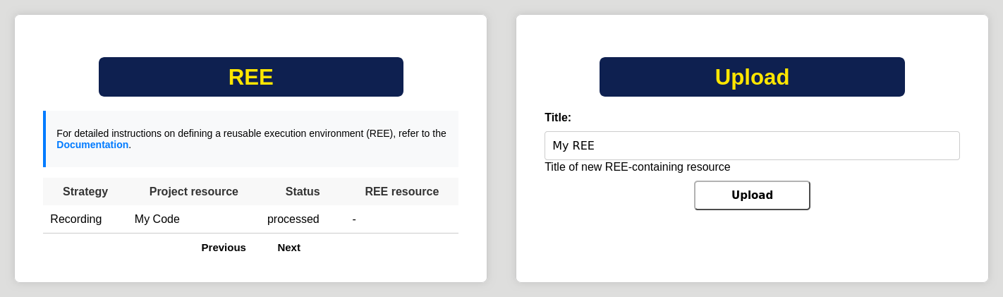 REE Upload